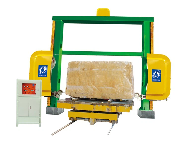 Diamond Wire-Saw Trimmaskin, Single Wire Block Square Machine